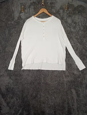 Offline By Aerie Wow Waffle Henley T Shirt Long Sleeve Thumbholes Womens S/P thumbnail 3
