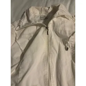 Studio Works Woman White Zip Up Utility‎ Jacket Plus Size 1X Cotton Blend thumbnail 4