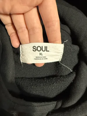 Soul by soulcycle black skull graphic hoodie thumbnail 3