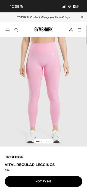 Gymshark Vital Leggings Size Small NWOT thumbnail 5