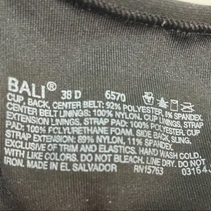 3/$15 Bali Black Bra thumbnail 10