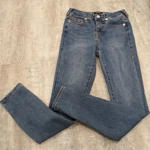 True Religion Jennie Curvy Mid Rise Super Skinny Denim Jeans Size 26 thumbnail 1