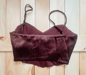 Zara // Brown Corset Top thumbnail 3