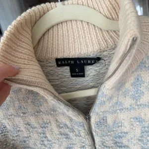 Vintage Ralph Lauren‎ Cashmere Ski Sweater Fair Isle Full Zip knit mockneck thumbnail 2