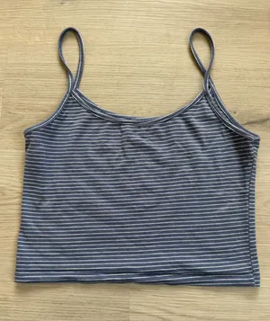 Brandy Melville Blue & White Striped Spaghetti Strap Camisole thumbnail 1