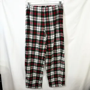 Lauren Ralph Lauren Small Plaid Pajama Set Green Red Christmas‎ Flannel 1134 thumbnail 12