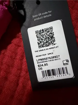 Fabletics Two-Pouch Wristlet in Hot Pink & Burgundy thumbnail 2