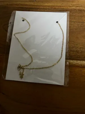 Gold Star Pendant Necklace with White Crystal Fill thumbnail 2