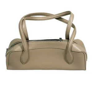 Melie Bianco Tilda Vegan Leather Shoulder Bag Beige Tan Minimalist Old Money thumbnail 3