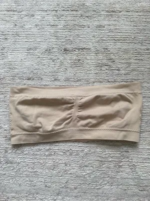 No Boundaries Beige Strapless Bandeau Top (Size Small) thumbnail 3