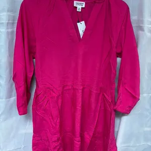 The Drop Caralynmirand Hot Pink Tiered Mini Dress thumbnail 1
