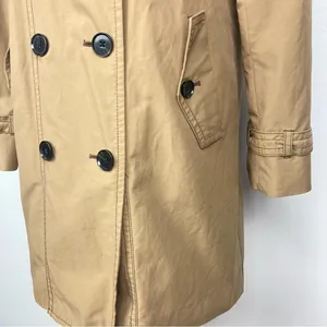 GAP Double Breasted Trench Coat/Raincoat Tan Khaki thumbnail 4