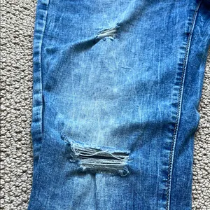 Denizen from Levi's Distressed Blue Low Rise Jeans thumbnail 5