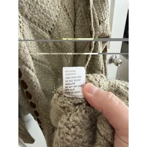 POL Cardigan Sweater Womens M Oatmeal Boho Cottagecore Open Cozy Coastal thumbnail 7
