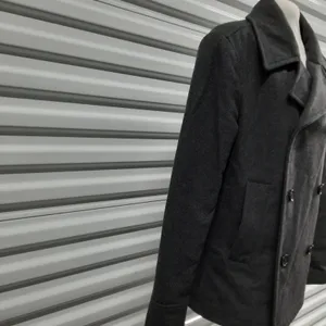 Merona Womens Peacoat Size Small Dark Gray Wool Blend Double Breasted Jacket thumbnail 5