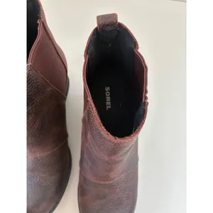 Sorel Joan of Arctic Wedge II Chelsea Boots Brown Leather NL3346-282 Womens 8 thumbnail 7