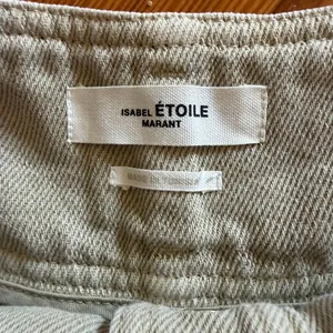 Isabel Marant Etoile Tigrane Mother of Pearl Button Front Mini Skirt in Ecru thumbnail 4