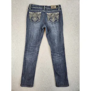 GRACE IN LA Jeans Women's Size 5 Bling Pockets 28 x 28 ish Medium Wash Soft!‎ thumbnail 3