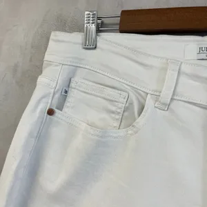 Judy Blue Skinny Fit Capri Jeans Women 14W White Stretch Coastal Preppy Minimal‎ thumbnail 3