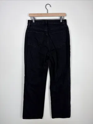 Abercrombie 90s Relaxed Jeans Curve Love Women’s Size 28 6 Black Denim High Rise thumbnail 6