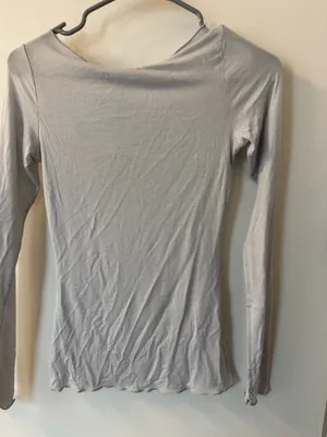 Skims sheer modal long sleeve boat neck top thumbnail 4