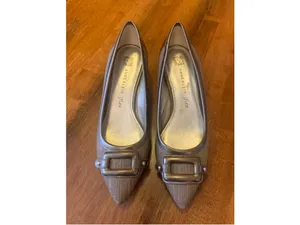 Women's Anne Klein iFlex Kitten Heels Size 8.5 Tan Brown Pumps thumbnail 2