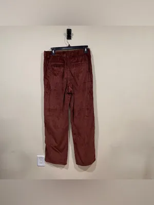 Aritzia Sunday Best Brown Harvey Pant Mid Rise Corduroy Pants Wide Leg Size 6 thumbnail 7