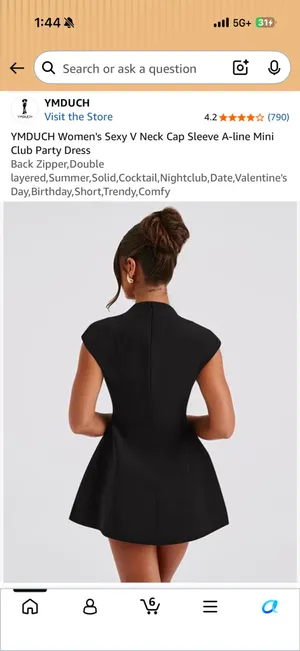 Amazon NWT Low Cut Dress thumbnail 3