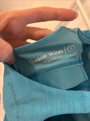 Outdoor Voices Teal Cross-Back Tank Top thumbnail 4