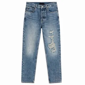 NWT 7 For All Mankind Julia Jeans Sz 23 Distressed Tapered Boyfriend 90s Vintage thumbnail 6