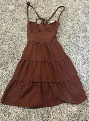 Brown Mini Dress Altar'd State thumbnail 3