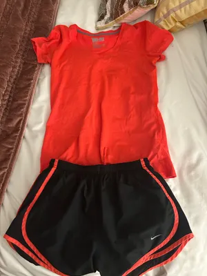 Nike athletic shorts and tshirt  thumbnail 1