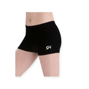 GK Elite Gymnastics 𖤐 Micro Mini Workout Shorts 𖤐 Black Velvet 𖤐 Small 𖤐 Dance thumbnail 4
