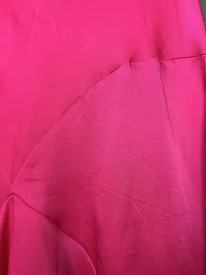 Anthropologie Skirt Womens XXS Pink Satin Asymmetric Ruffle Layered Long Party thumbnail 6