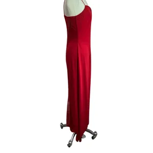 Vintage 1990s Dave and Johnny by‎ Laura Ryner Red Formal Gown Sz 11/12 thumbnail 2
