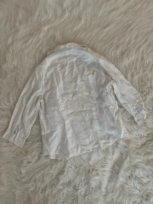 Ralph Lauren White Linen Button-Up Shirt thumbnail 3