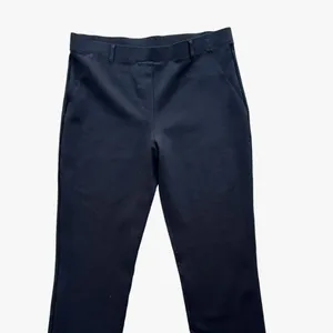 Quince Ultra-Stretch Ponte Straight Leg Pants Black Large P Minimalist Workwear thumbnail 2