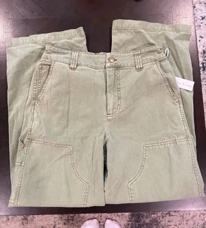 Women’s Olive Green Utility Jeans Size L thumbnail 1