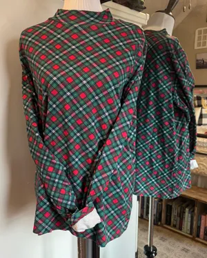 Kim Rogers XL Christmas Plaid Shirt thumbnail 1
