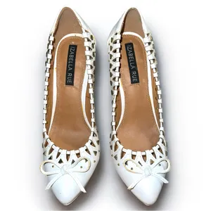 Izabella Rue Women's White Heels Size 7 thumbnail 3