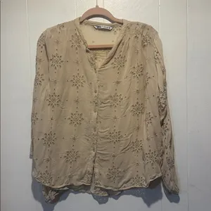 Zara size‎ M Fabric tag cut out Rayon blend Not soft thumbnail 2