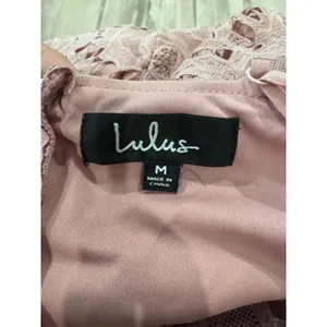 Lulus Dusty Rose Nora Lee Floral Lace Midi Dress Boho Cocktail Party Wedding M thumbnail 8