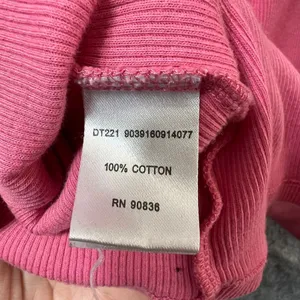 Vintage Y2K Baby Tee Pink Ribbed Cotton T-Shirt Large Automotive Graphic Racing‎ thumbnail 6