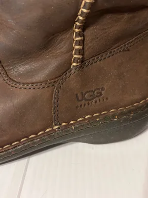 UGG SN 5139 brown leather shearling tall boots winter size 9 thumbnail 7