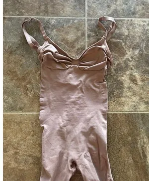 Skims Seamless Sculpt Mid Thigh Bodysuit Clay Size Small thumbnail 3