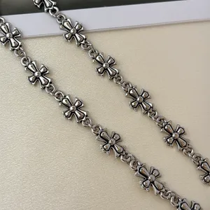 Cross Link Chain Necklace for Men Women Punk Hip Hop Streetwear Unisex Necklace thumbnail 2