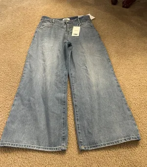 E255 7/28 baggy ymi pants jeans wide Blue Size undefined thumbnail 1