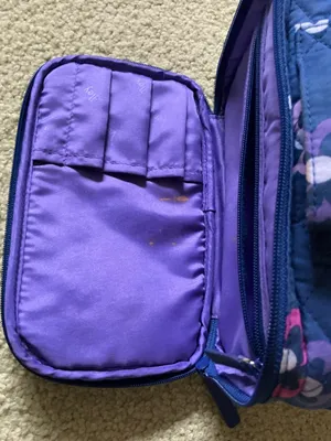 VERA BRADLEY Quilted Floral Double-Zip Cosmetic Case 💄🪮 thumbnail 10