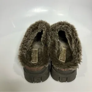 Skechers Y2K platform mules slip on shoes faux fur lined‎ size 6.5 thumbnail 7
