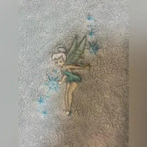 Disney Baby Blue Cowl Neck Tinkerbell Fleece Pullover M thumbnail 2